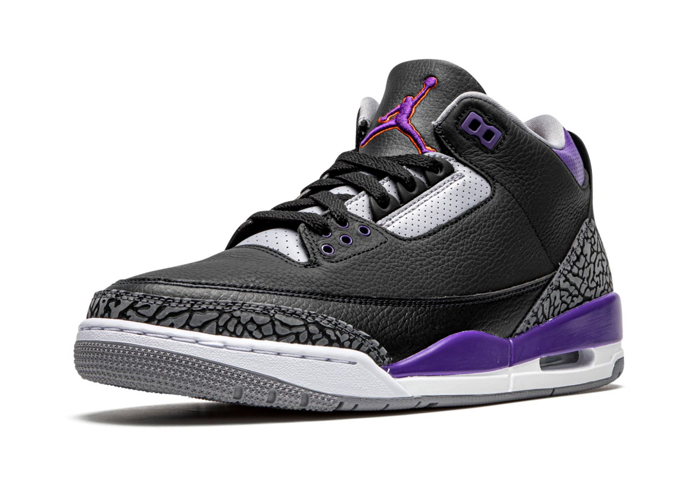 Air Jordan 3 Retro Black Court Purple | DROPJUST.COM