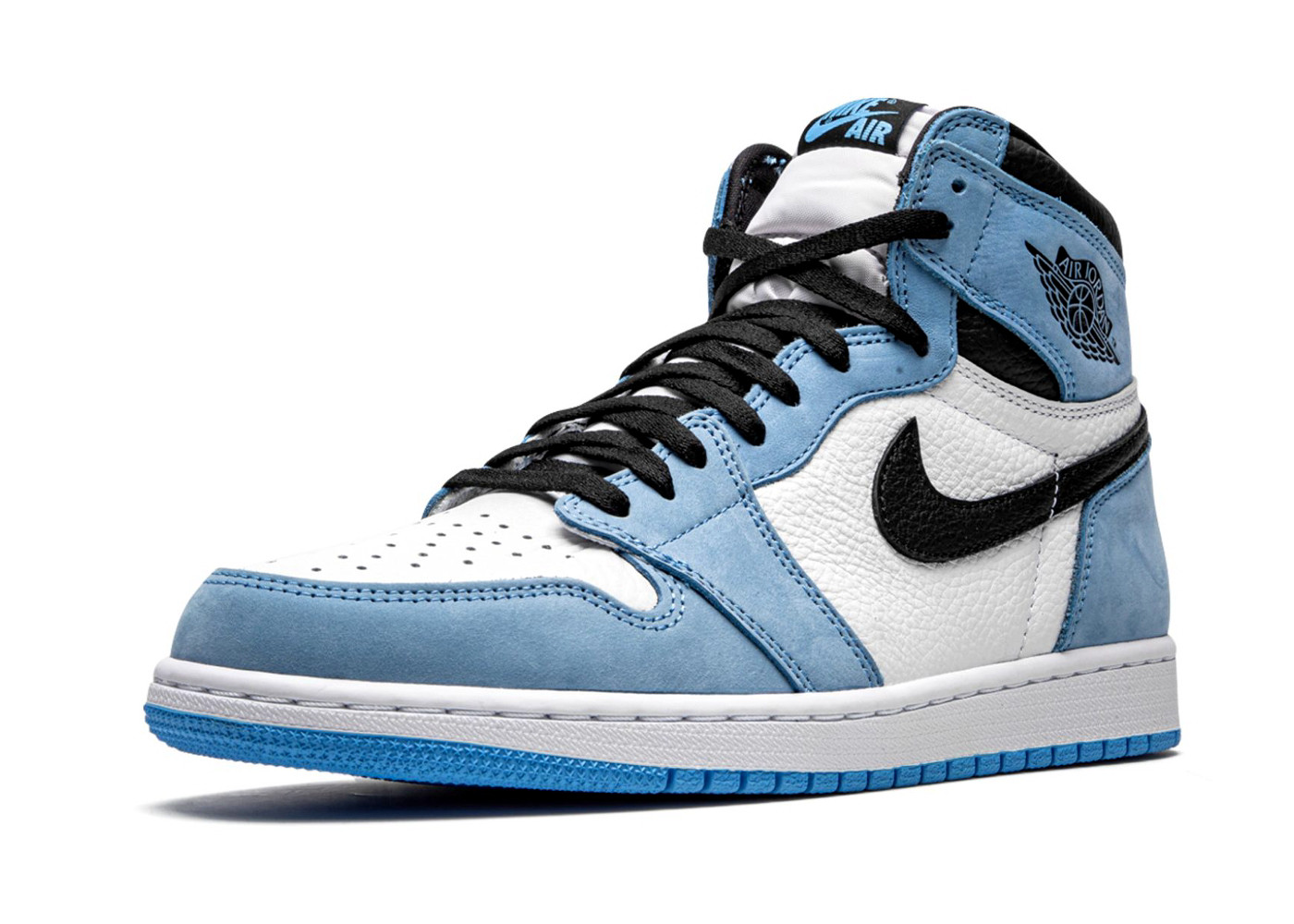 Air Jordan 1 Retro High White University Blue Black | DROPJUST.COM