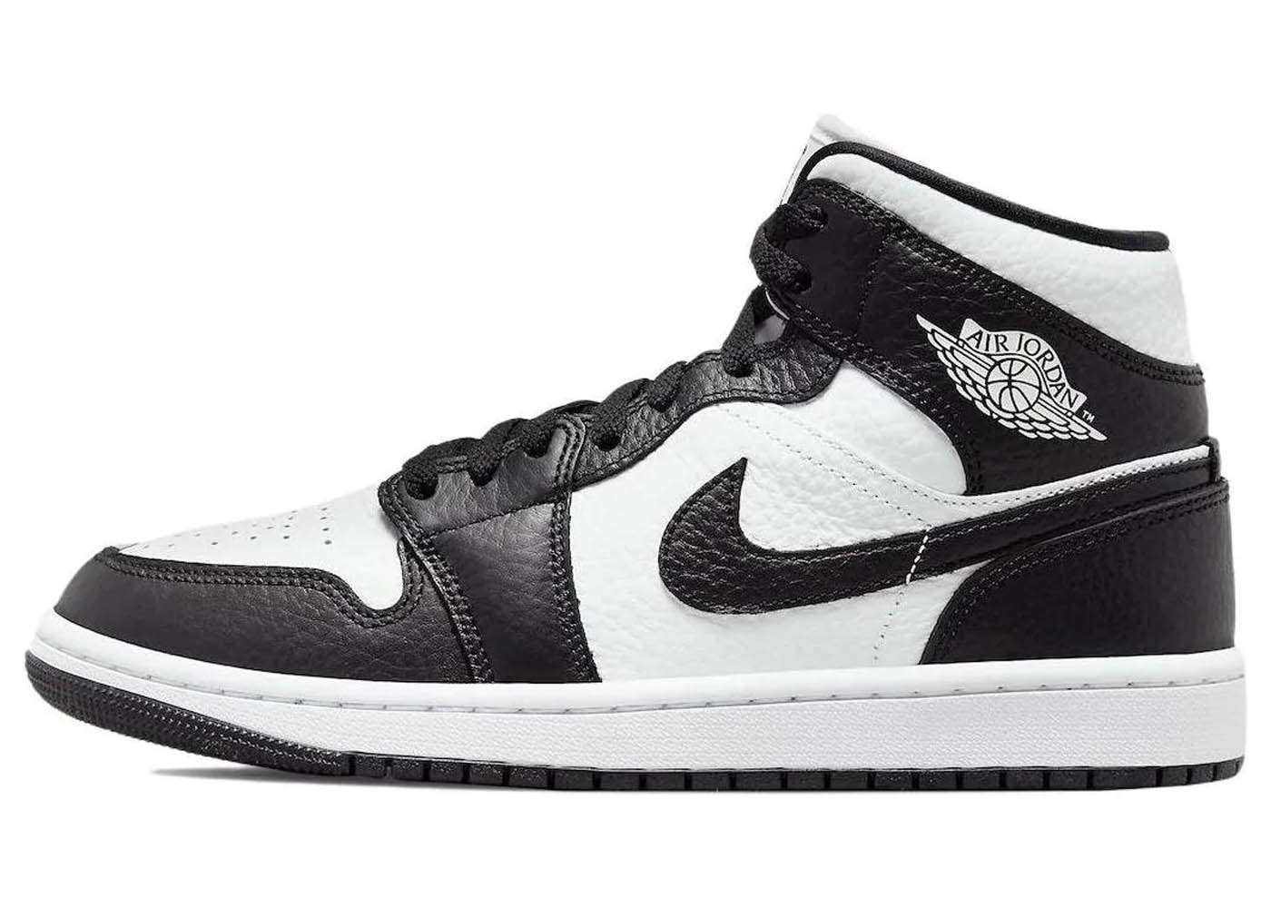 Air Jordan 1 Mid Split Black White (W) | DROPJUST.COM