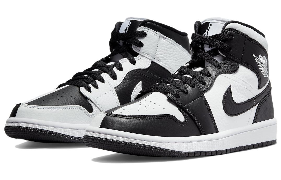 Air Jordan 1 Mid Split Black White W DROPJUST.COM