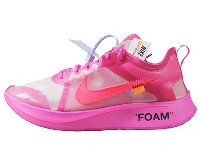 nike zoom fly off white pink