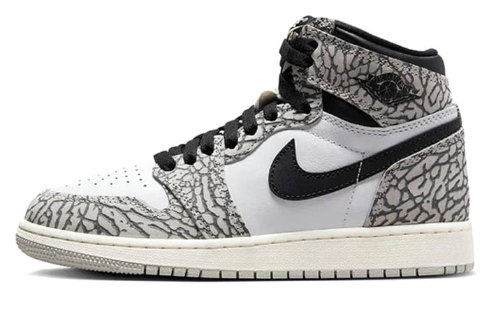 Air Jordan 1 Retro High OG White Cement (GS) | DROPJUST.COM