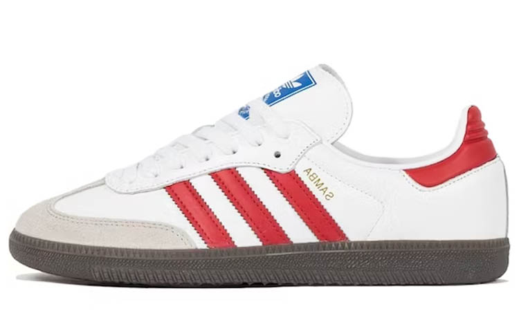 adidas Samba OG White Better Scarlet | DROPJUST.COM